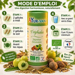 Triphala Bio 60 gélules mode d'emploi digestion élimination naturelle Ayur-Vana certifié