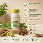 Triphala Bio Graine Sauvage 60 gélules avec bénéfices digestion, transit et détoxification naturelle