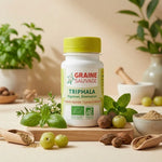 Triphala Bio Graine Sauvage 60 gélules, complément digestif naturel avec herbes et fruits secs
