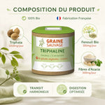 Triphaline 60 gélules - Complément digestion et transit avec Triphala bio et fibres d'acacia