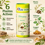 Trivana Minceur Bio 60 gélules AyurVana avec 6 plantes actives pour métabolisme et détox naturelle