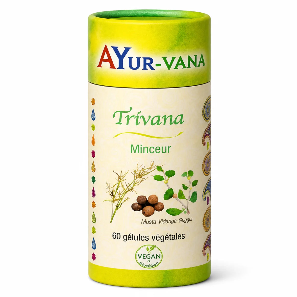 Trivana Minceur Bio 60 gélules AyurVana - complément minceur biologique végétal