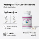 Tyro+ Jade Recherche 120 gélules avec posologie 2 par jour, matin soir, cure 3 mois recommandés