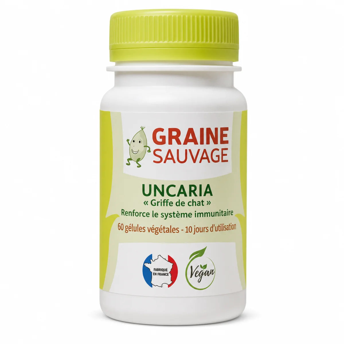 Uncaria Bio Graine Sauvage 60 gélules griffe de chat défenses naturelles vitalité