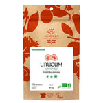 Sachet hermétique de 80g de graines d'urucum bio de la marque Sol-semilla