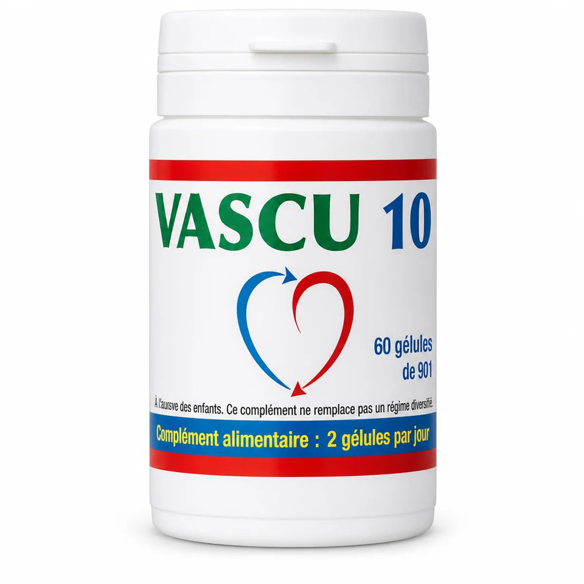 Vascu 10 Atout Jeunesse - Flacon de 60 gélules complément alimentaire beauté et vitalité