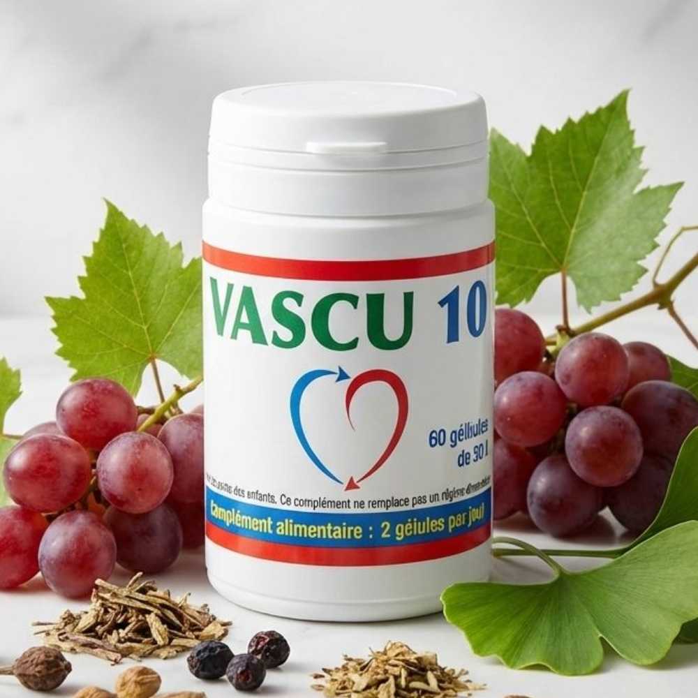 Boîte de 60 gélules de Vascu 10 de la marque Jade Recherche