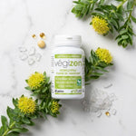 Végizen gélules anti-stress et fatigue entourée d'ingrédients naturels rhodiola magnésium vitamine B6