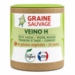 Veino H gélules santé vasculaire Graine Sauvage 60 capsules hémorroïdes flacon kraft