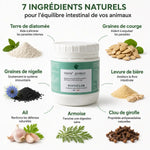 Vermi'Protect vermifuge poudre chien chat avec ingrédients naturels diatomée courge nigelle