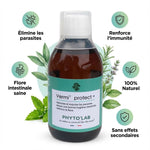 Vermi'Protect+ vermifuge liquide naturel pour chien et chat 200ml Phyto'Lab