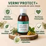 Vermi'Protect+ vermifuge liquide chien chat 200ml avec bénéfices naturels et plantes phyto'lab