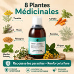 Vermi'Protect+ 200ml vermifuge liquide avec 8 plantes médicinales pour chien et chat