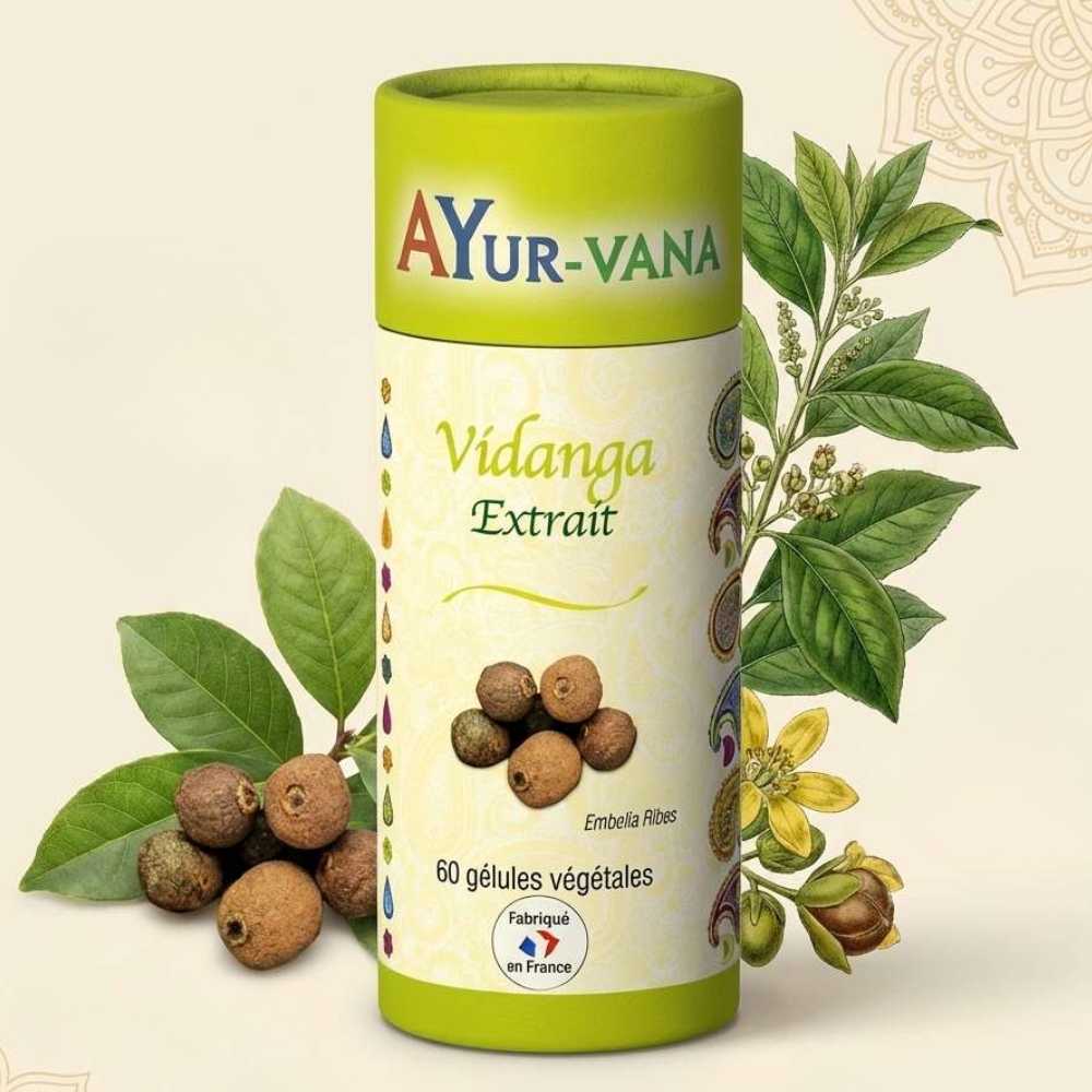 Vidanga Extrait 5% De Tanins - 60 Gélules Végétales - AyurVana