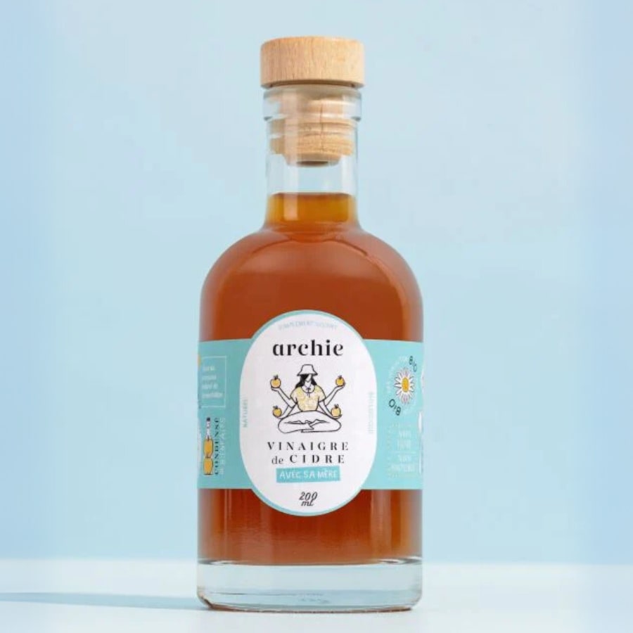Une bouteille de Vinaigre de cidre bio de 200ml Archie