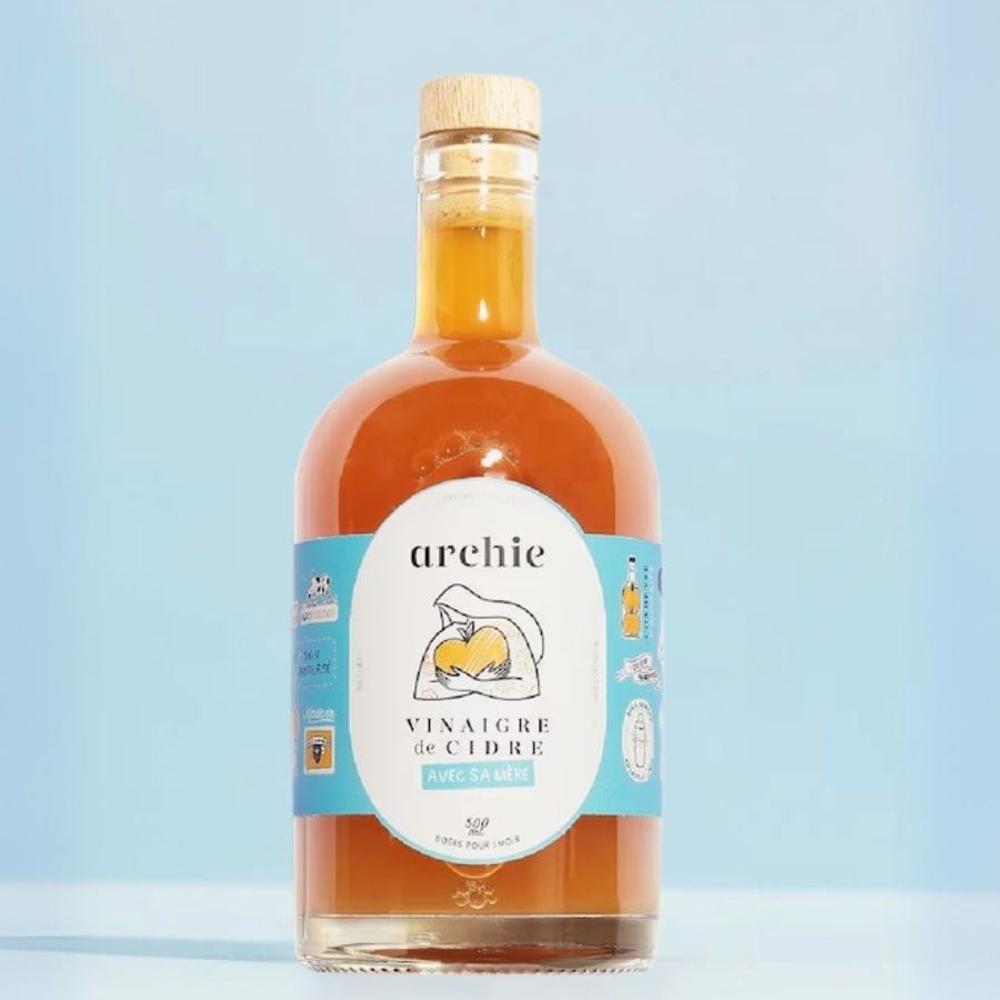 Un bouteille de Vinaigre de cidre bio 500ml Archie