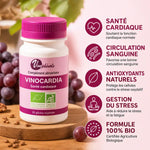 Vinocardia Bio 60 gélules Vinophénols - Complément santé cardiaque et circulation sanguine bio