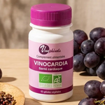 Vinocardia Bio 60 gélules avec vinophénols, raisin frais et éléments de santé cardiovasculaire