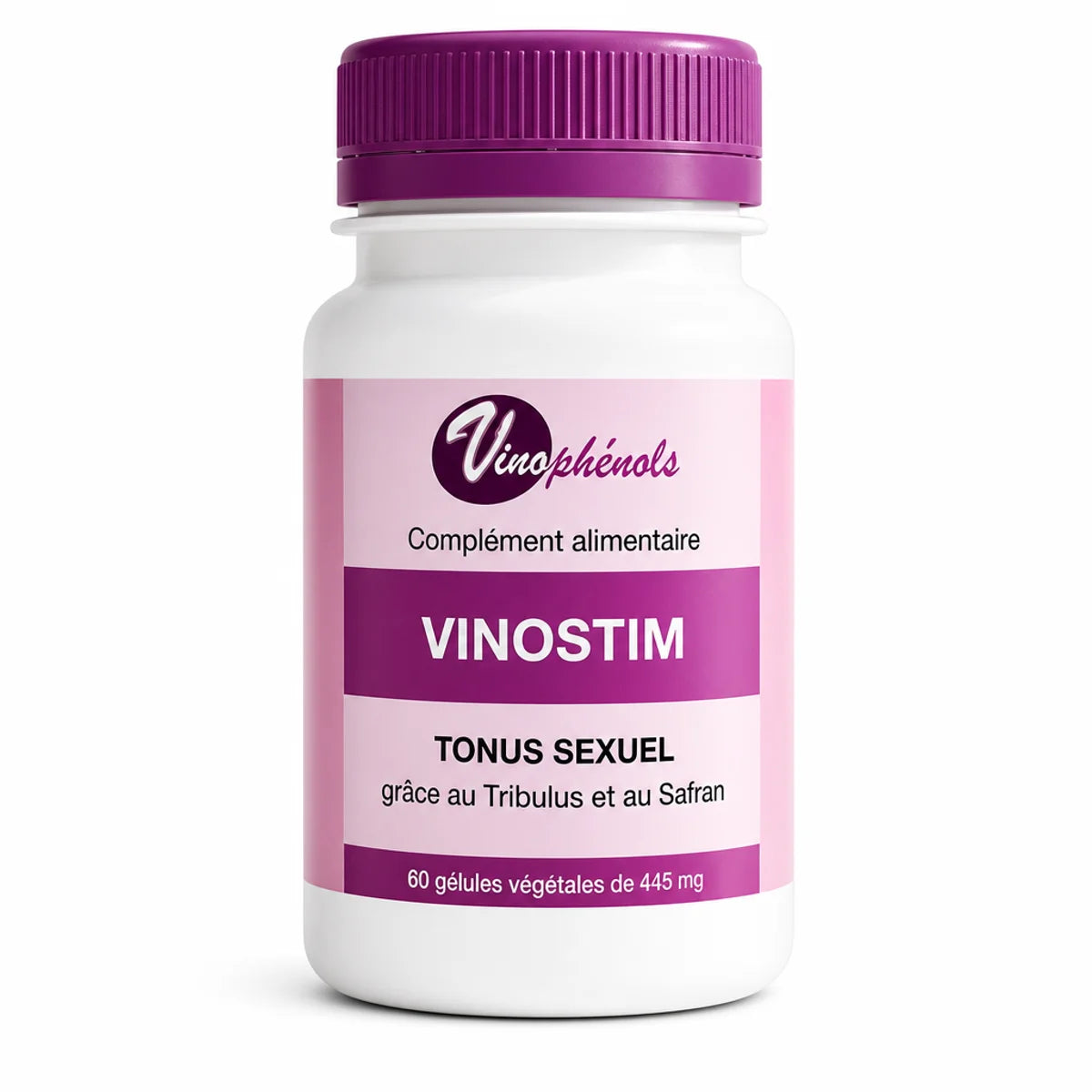 Vinostim 60 gélules végétales - Complément tonus sexuel et vitalité avec vinophénols