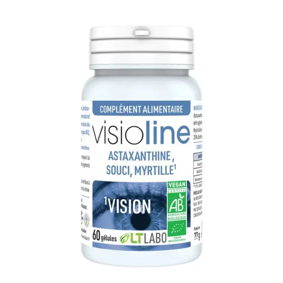 Boîte de 60 gélules Visioline de la marque LT Labo