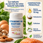 Vitamine B8 Biotine 60 comprimés Vital Osmose avec composition et ingrédients naturels