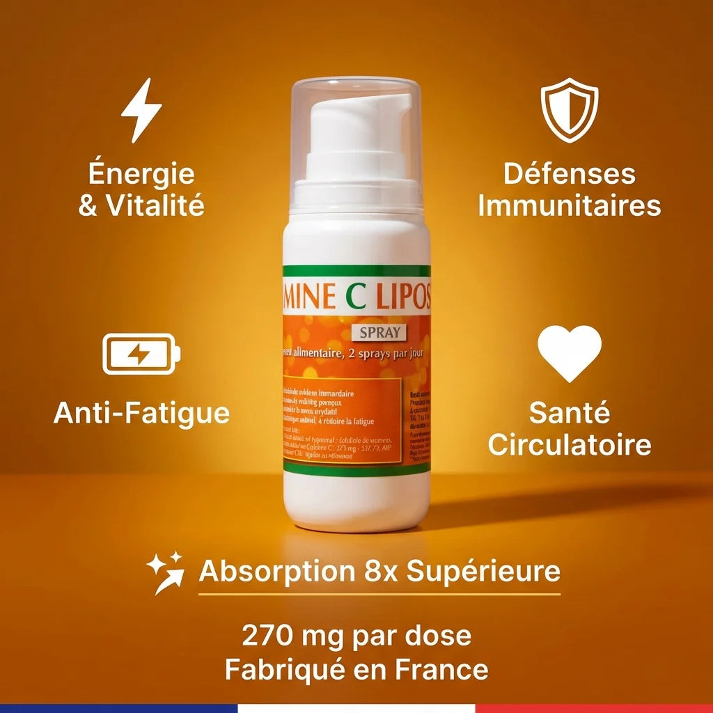 Spray Vitamine C Liposomale Jade Recherche 100ml avec bénéfices santé et absorption supérieure