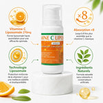 Vitamine C Liposomale Jade Recherche 100ml spray avec infographie ingrédients et absorption