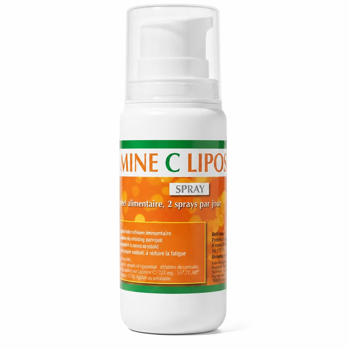 Flacon spray Vitamine C Liposomale 100ml Jade Recherche sur fond blanc