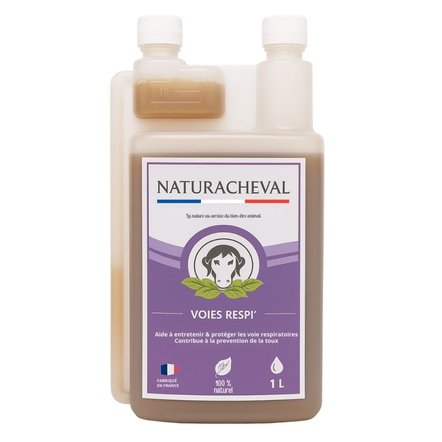 Un bidon de 1L de Voeis respi' de la marque Naturacheval