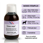 Voies Respi' Chien Chat 250ml avec guide posologie poids animal respiration