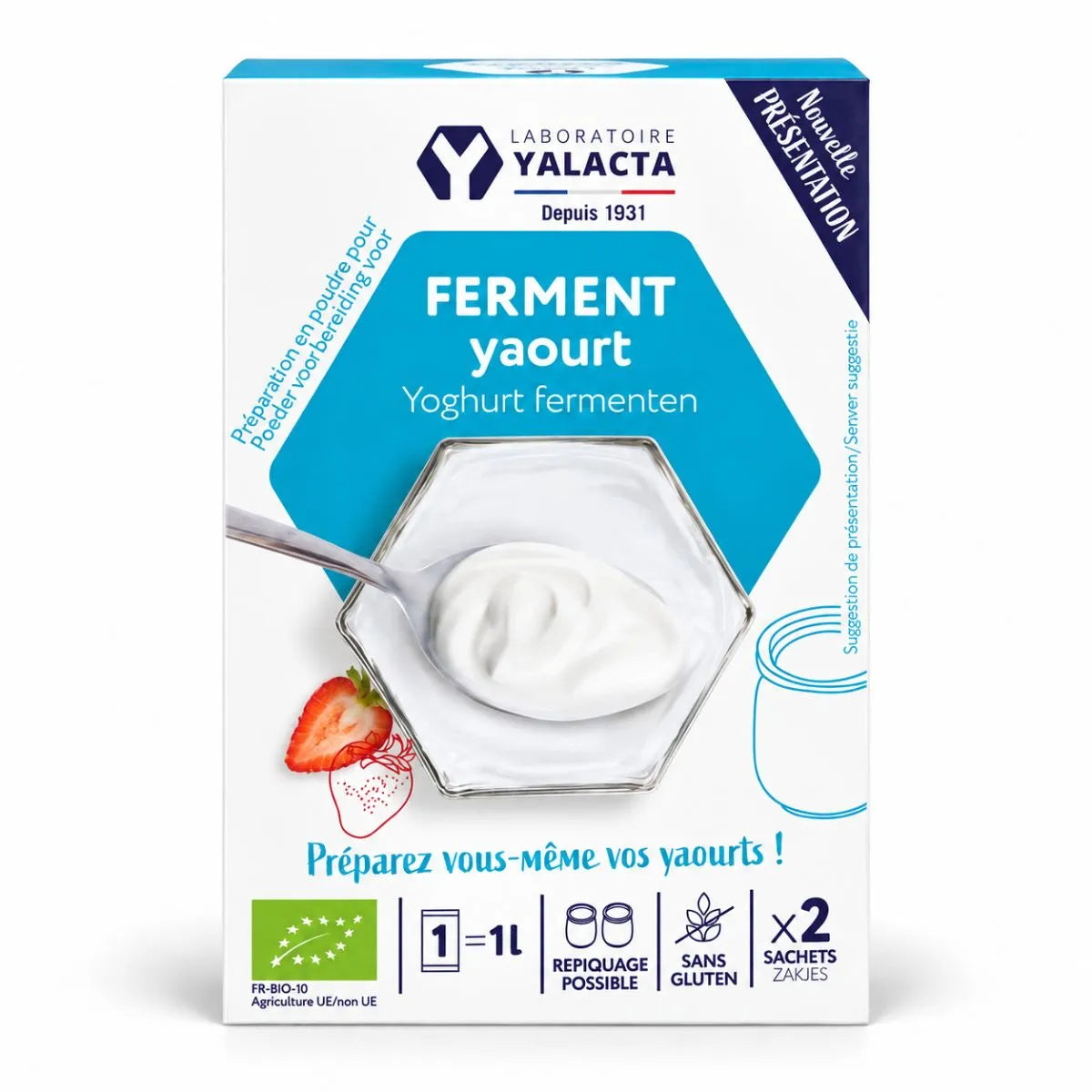 ferment pour yaourt de la marque yalacta