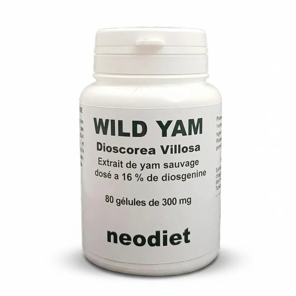 Flacon Wild Yam Neodiet 80 gélules Dioscorea Villosa 300mg complément alimentaire