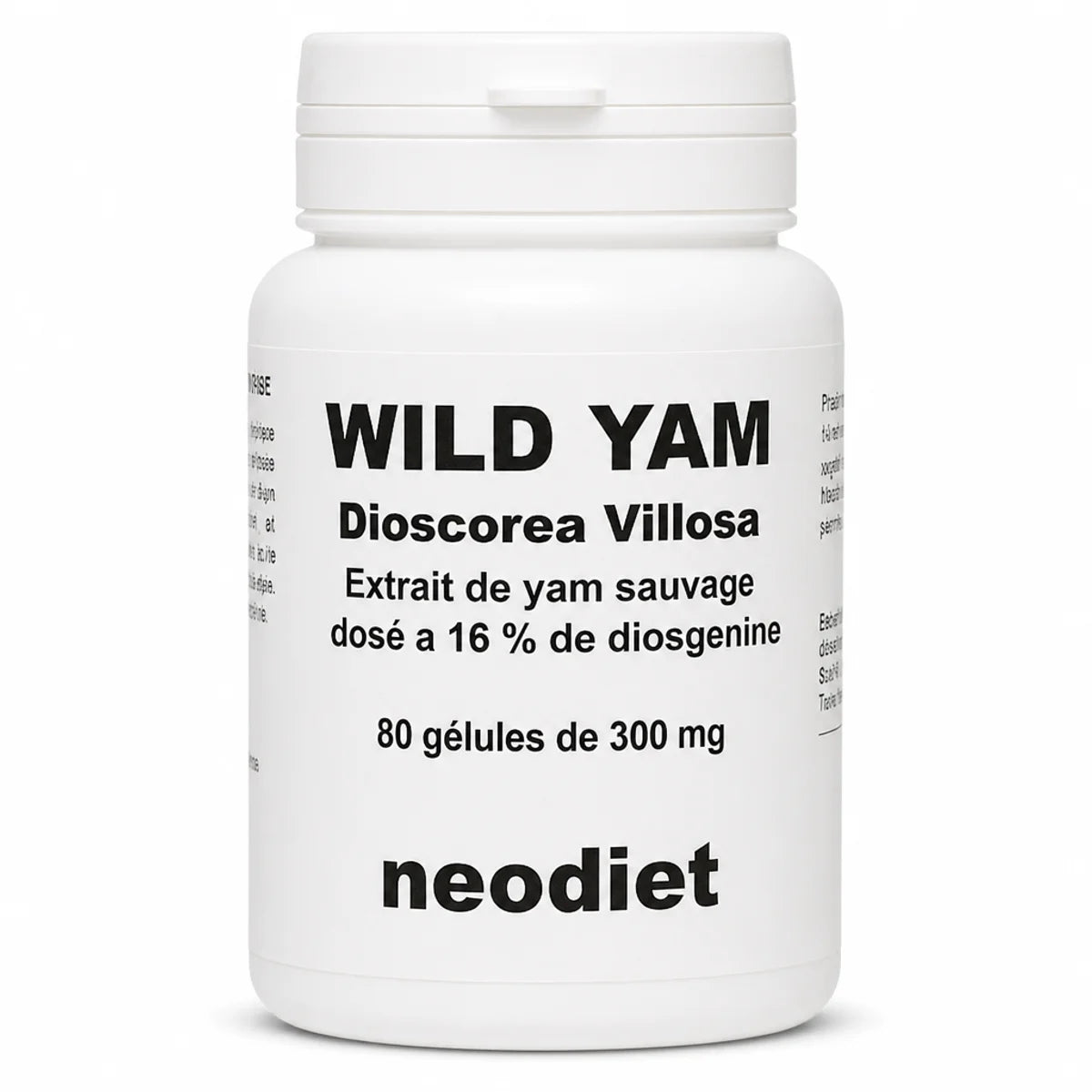 Flacon Neodiet Wild Yam 80 gélules de 300 mg - Dioscorea Villosa supplément naturel