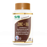 une boîte de 60 gélules de zinc et de vitamines B6 de la marquee SFB laboratoires