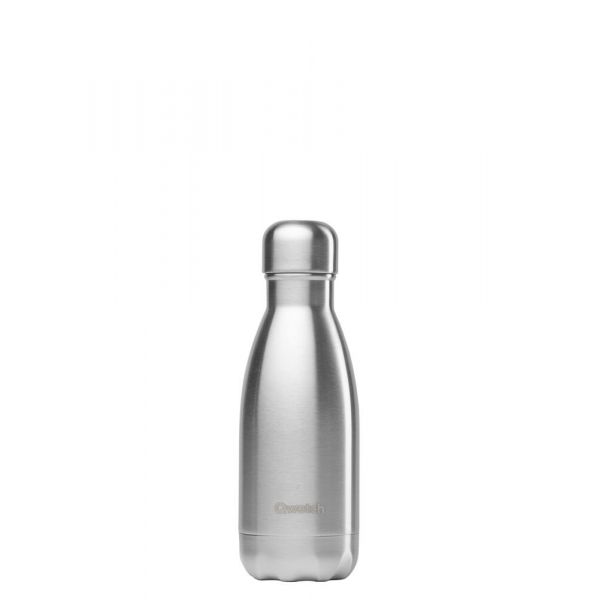 Qwetch - Bouteille nomade inox brossé isotherme - 260 ml