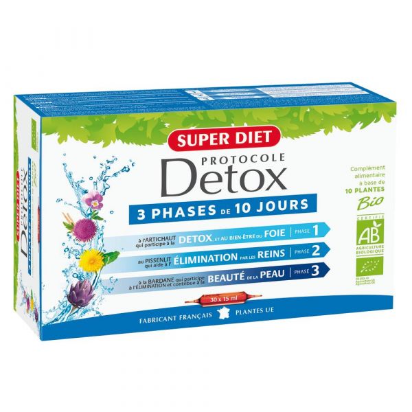 Super Diet Protocole Detox Bio est un programme ciblé et progressif de 30 jours