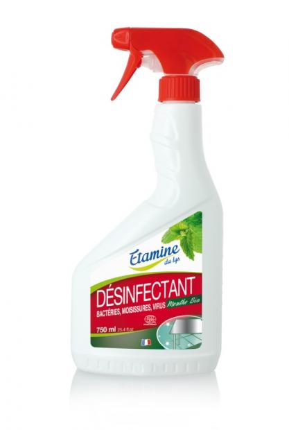 Le désinfectant écologique est un produit nettoyant, désinfectant prêt à l'emploi et sans rinçage.
