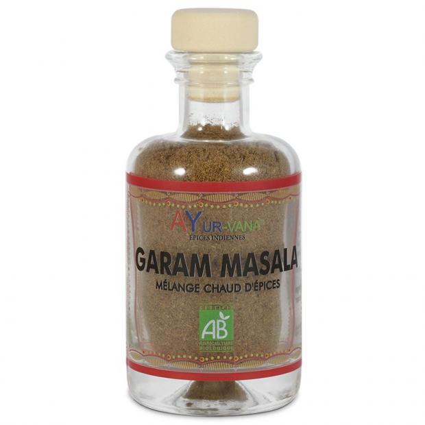Garam Masala (Mélange chaud d'épices) Bio - Flacon en verre de 50 g 