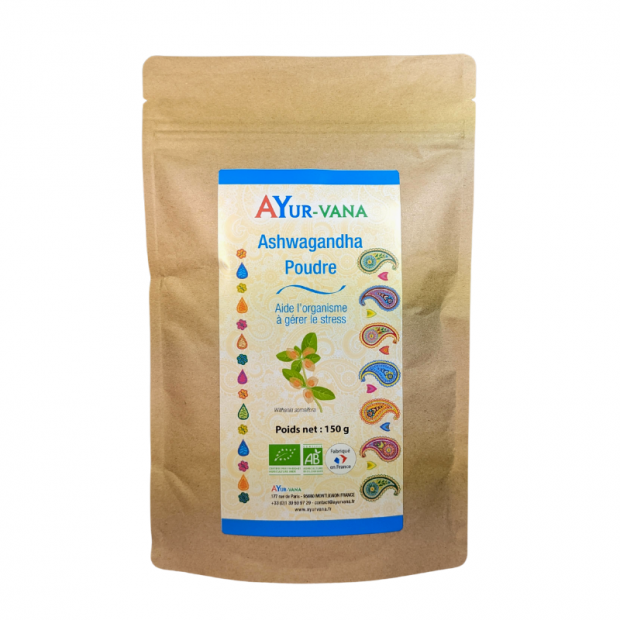 Ashwagandha Bio - 150 grammes de poudre en sachet 